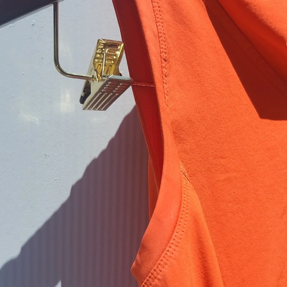 Athleta Orange Blouse with Chic Design - Picture 5 of 7